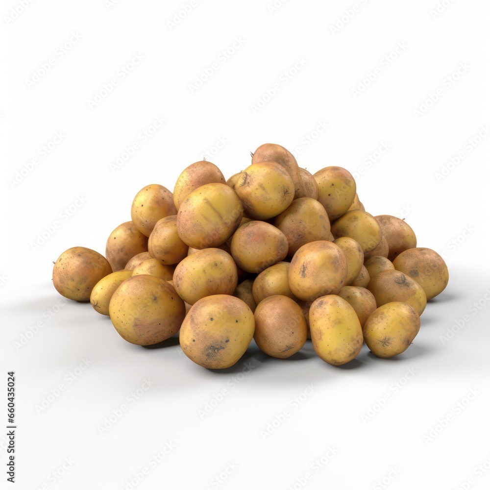 potatoes isolated on white background potatoes isolated on white background