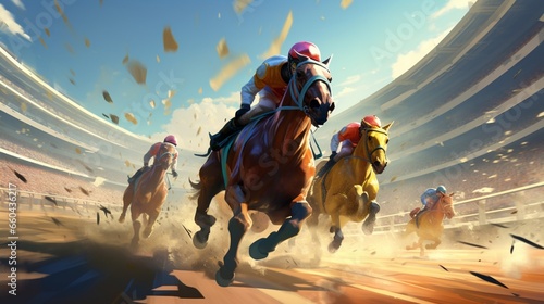 Dive into the world of virtual horse racing where pixelated champions compete with unmatched intensity. 