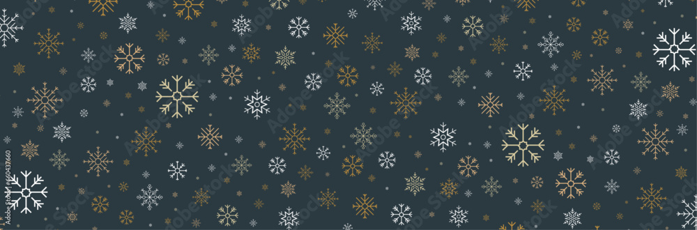 Ensemble de flocons de neige pour les fêtes de Noël ou du jour de l'an - Bannière de motifs festifs - Flocons de différentes tailles - Éléments vectoriels éditables - Arrière-plan décoratif - Fond Ensemble de flocons de neige pour les fêtes de Noël ou du jour de l'an - Bannière de motifs festifs - Flocons de différentes tailles - Éléments vectoriels éditables - Arrière-plan décoratif - Fond