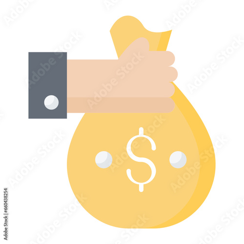 Self Employed Income Flat Icon