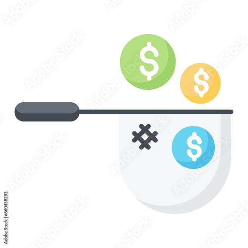 Net Profit Flat Icon