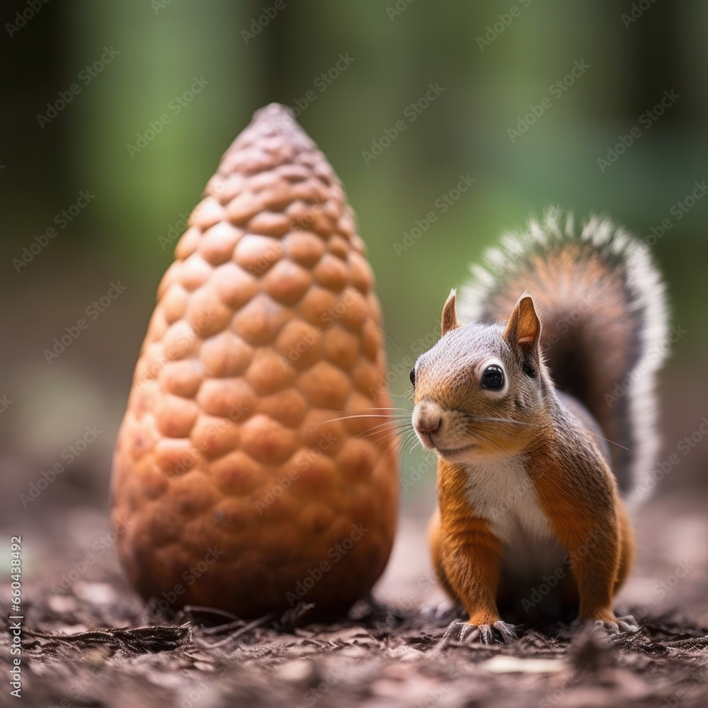 Obraz premium squirrel in the park