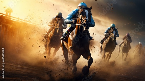 Prepare to be captivated by the intensity of controlled horse racing in stunning 8K detail. 