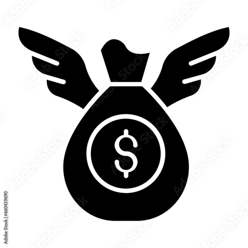 Financial Freedom Glyph Icon