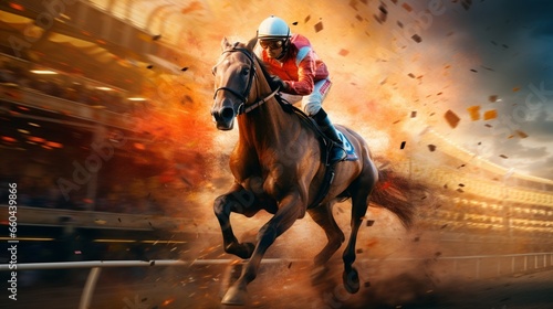 Prepare to be spellbound by the virtual spectacle of high-speed horse racing brought to life. 