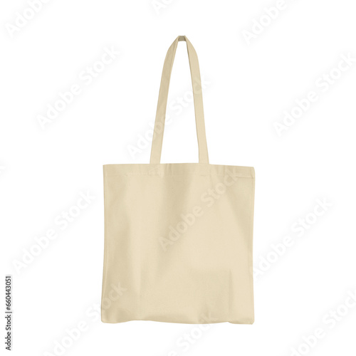 Blank tote bag mockup for presentation design, prints, patterns. Tan canvas tote bag