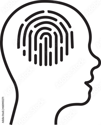 Mental health line icon. Emotional support, Inspiration, Opportunity pictogram. Psychology Therapy Outline sign. Intellectual Process Symbol with editable stock isolated on transparent background.