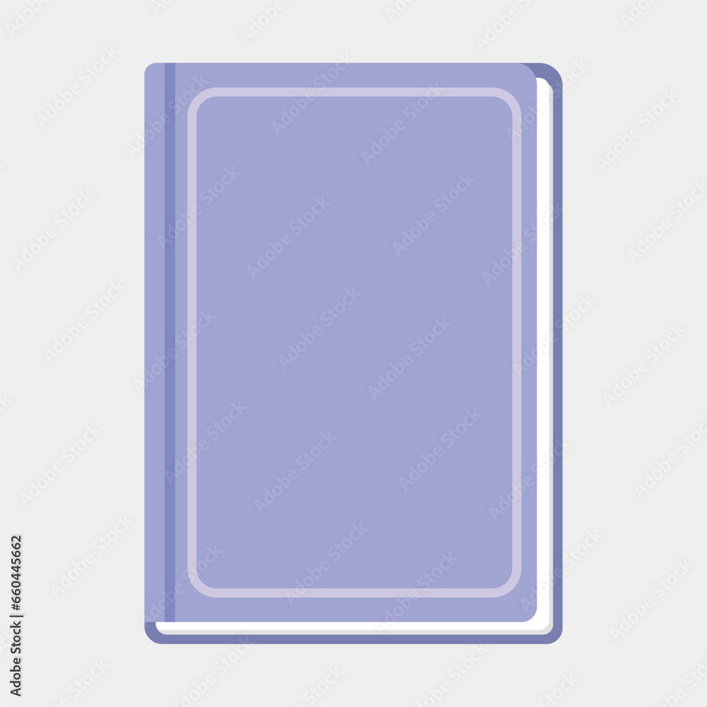 purple hardcover book - top view