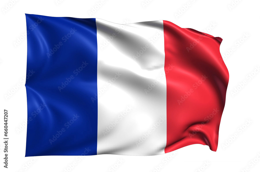 Obraz premium France Flag on transparent background