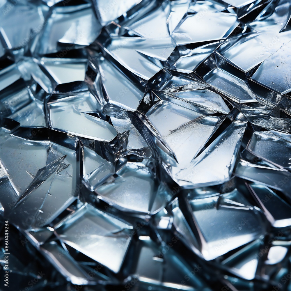 Abstract glass broken texture background. Polygonal surface