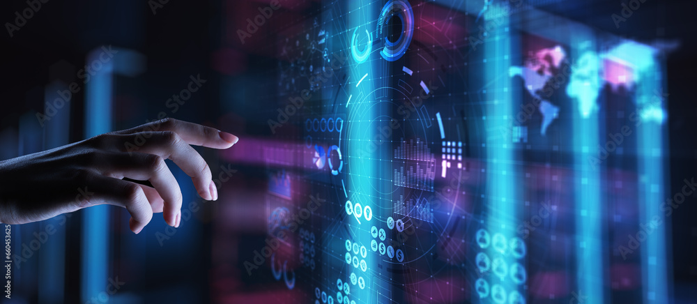 Business intelligence Marketing strategy Trading investment application on virtual screen. Technology concept. Business intelligence Marketing strategy Trading investment application on virtual screen. Technology concept.