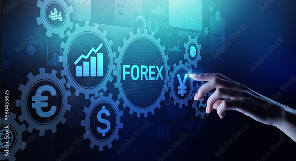 Forex trading Currencies exchange stock market Investment business concept on virtual screen. Forex trading Currencies exchange stock market Investment business concept on virtual screen.