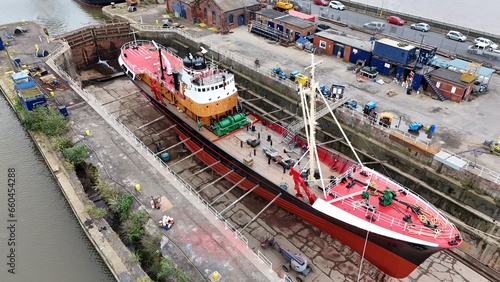 Картината върху платно Arctic Corsair H320, vintage deep sea fishing trawler, Kingston upon Hull