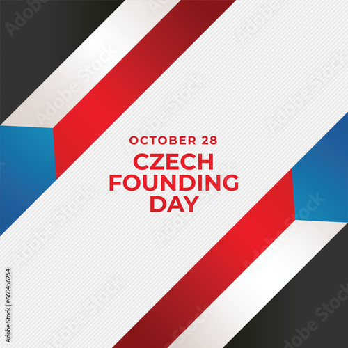 Flyers promoting Czech Founding Day or associated events can feature vector images regarding the holiday. design of a flyer, a celebration.