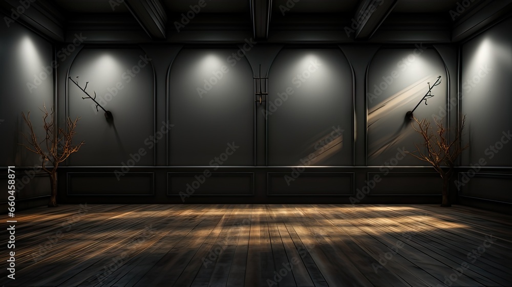 Creative Black Space. Original Background with Light and Shadow Play
Creative Black Space. Original Background with Light and Shadow Play
