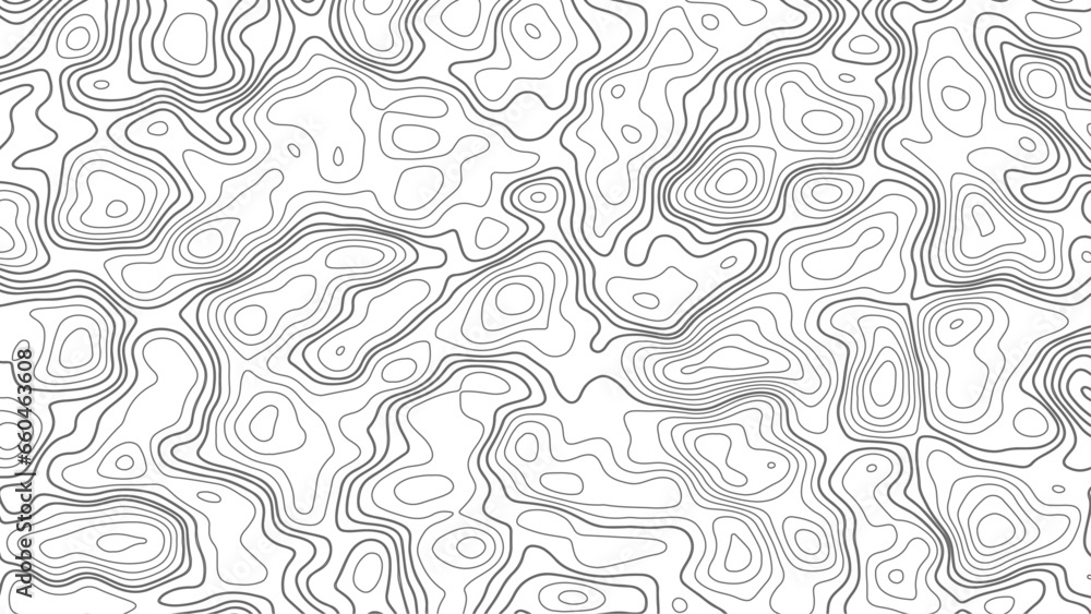 Black on white contours vector topography stylized height of the lines. The concept of a conditional geography scheme and the terrain path. Map on land vector terrain Illustration. Black on white contours vector topography stylized height of the lines. The concept of a conditional geography scheme and the terrain path. Map on land vector terrain Illustration.