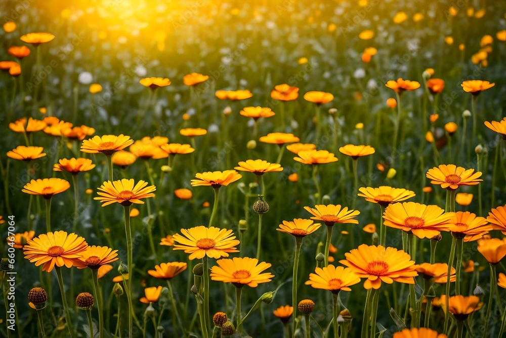 Fototapeta premium field of flowers