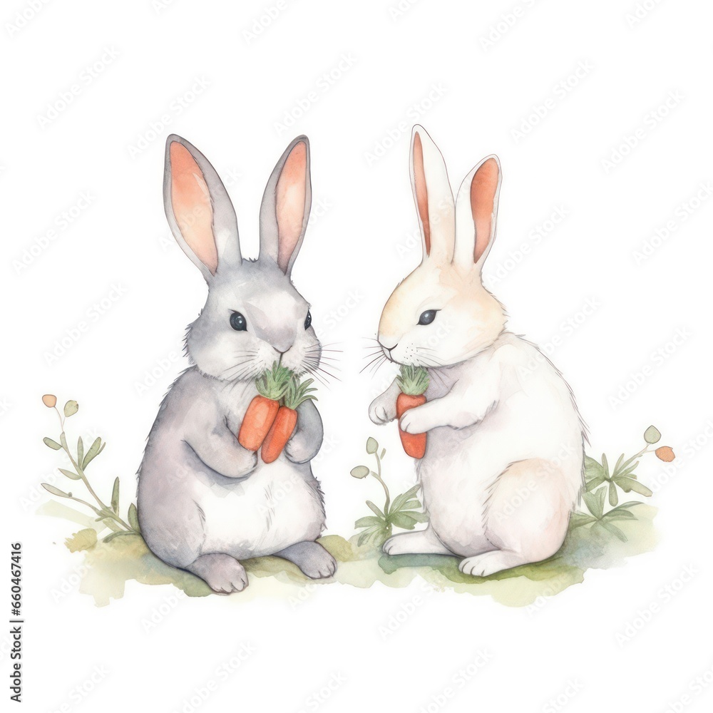 Fototapeta premium rabbit in the garden