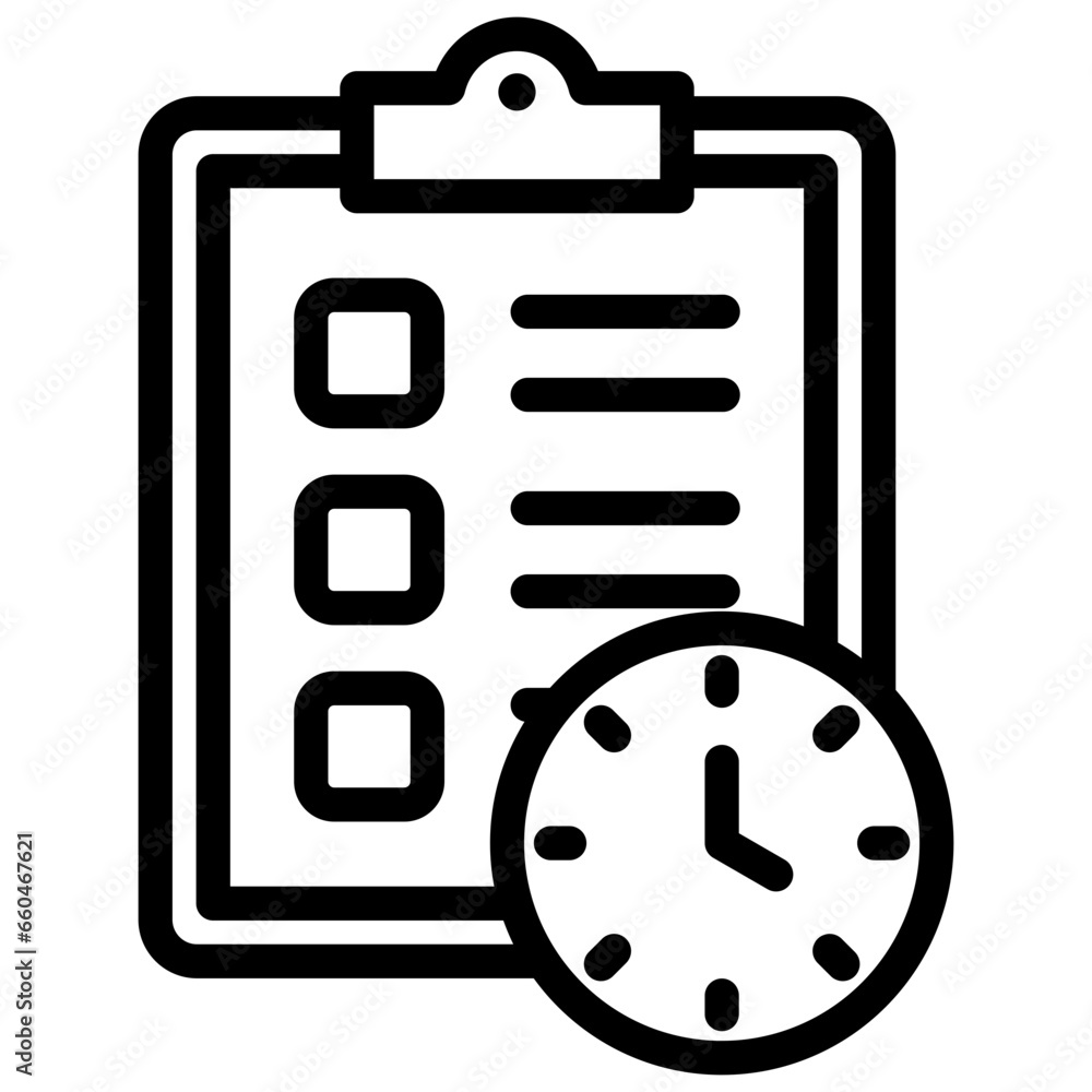 Planning Outline Icon Planning Outline Icon