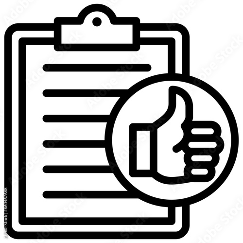 Acceptable Outline Icon