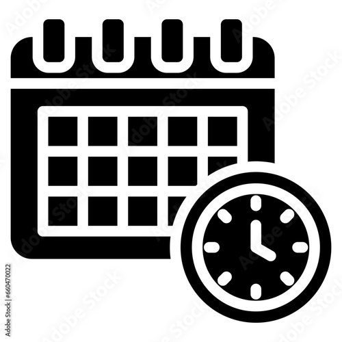 Schedule Glyph Icon