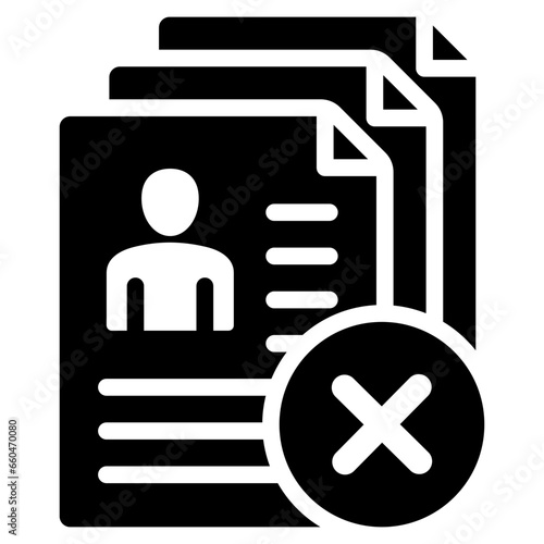 Rejected Glyph Icon