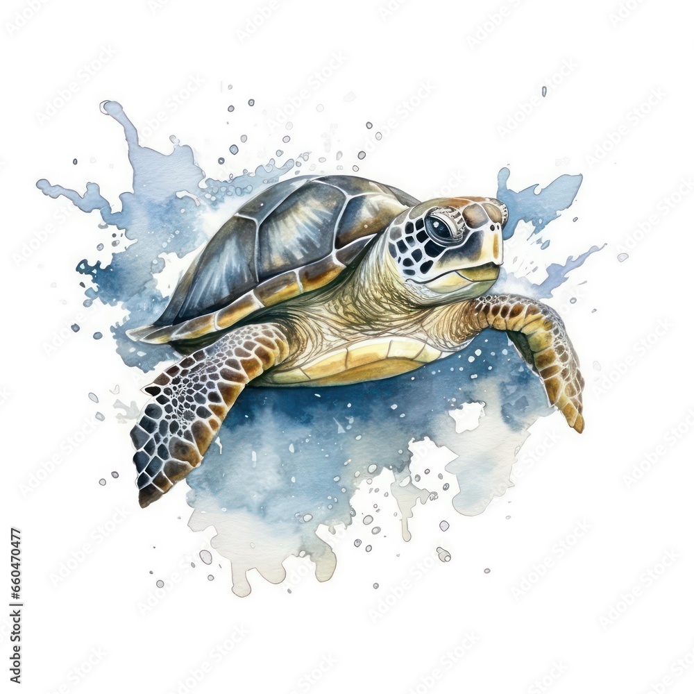 Obraz premium turtle swimming