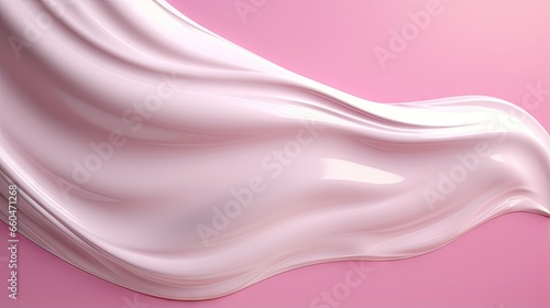 Pink background with cream ...