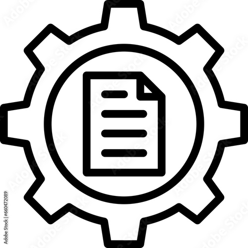 Content Management Outline Icon