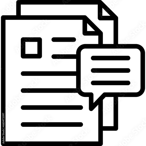 Comment Outline Icon