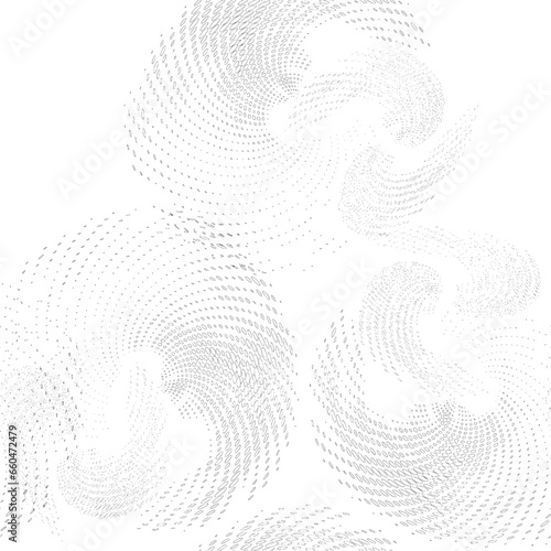 Seamless pattern of barely visible swirling contours of bubbles and circles. Vector.