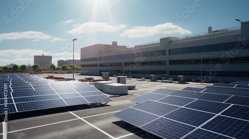 solar panelled parking area