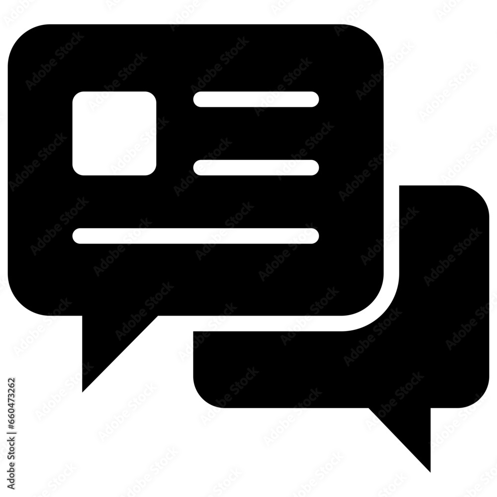 Discussion Glyph Icon Discussion Glyph Icon