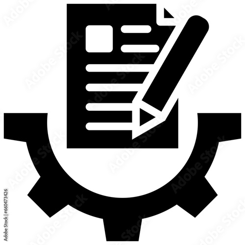 Content Management Glyph Icon