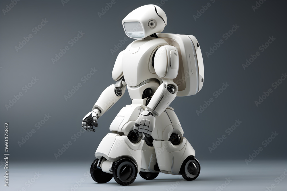Artificial Intelligence in daily lives, Visual and Ethical Concepts of AI in the Near Future, Futuristic robot, Cyberpunk Artificial Intelligence in daily lives, Visual and Ethical Concepts of AI in the Near Future, Futuristic robot, Cyberpunk