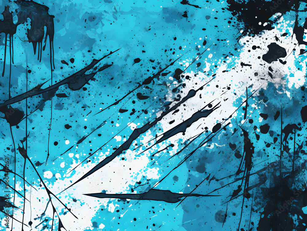 Abstract Hand Painted Blue Background Abstract Hand Painted Blue Background