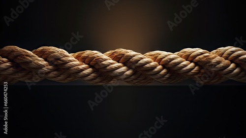 Multiple ropes symbolize cooperation and collaboration