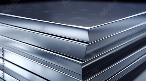 Stack of stainless flat bar