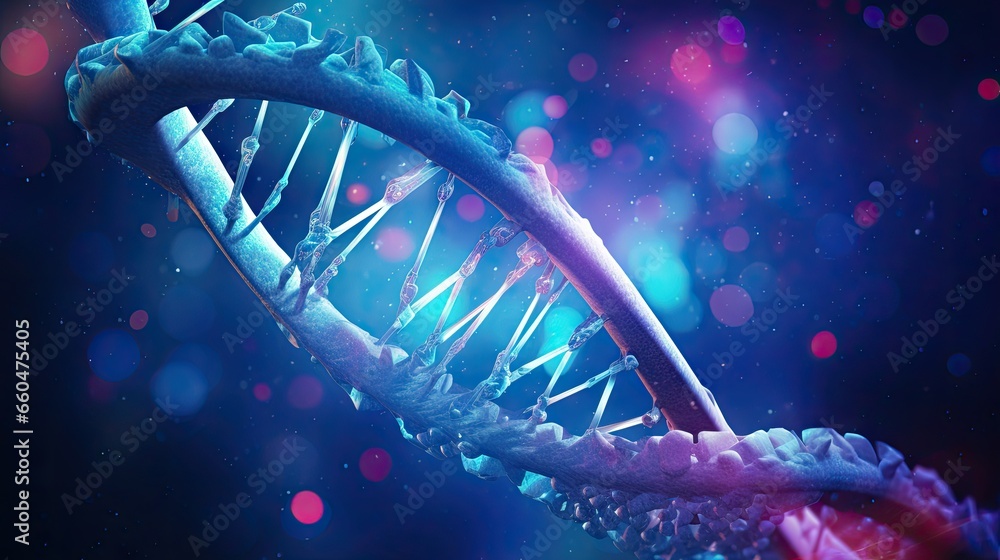 Science biotechnology depicted using DNA Stock Illustration | Adobe Stock