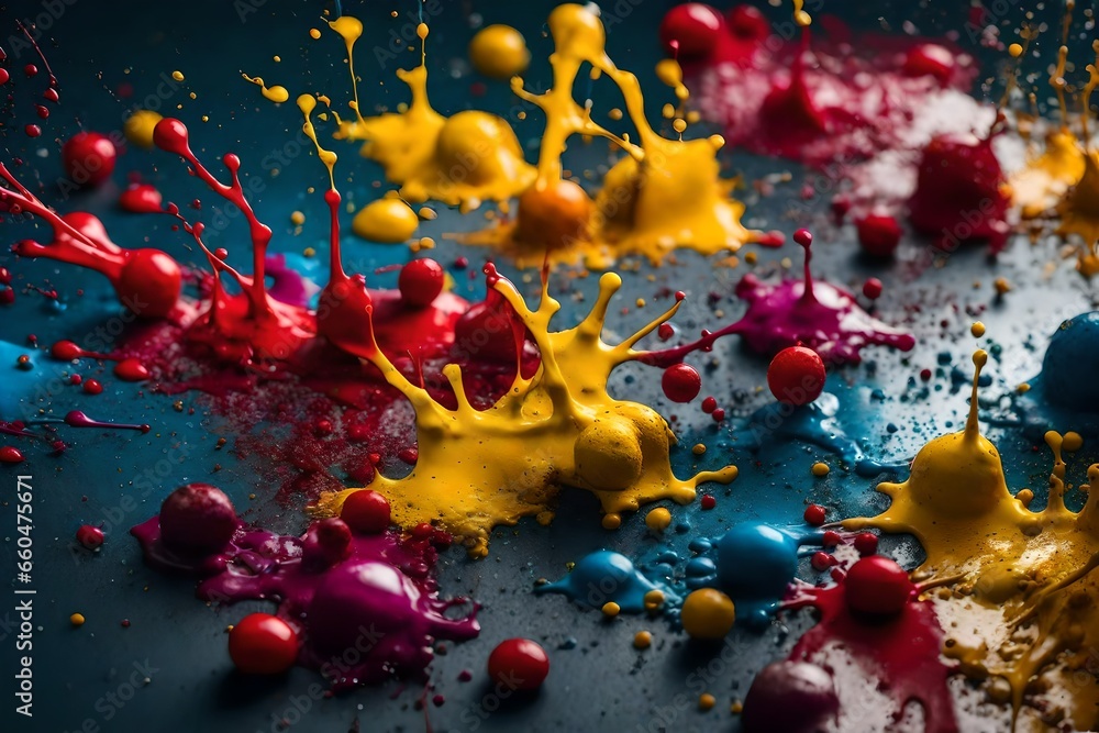 colorful paint splashes colorful paint splashes