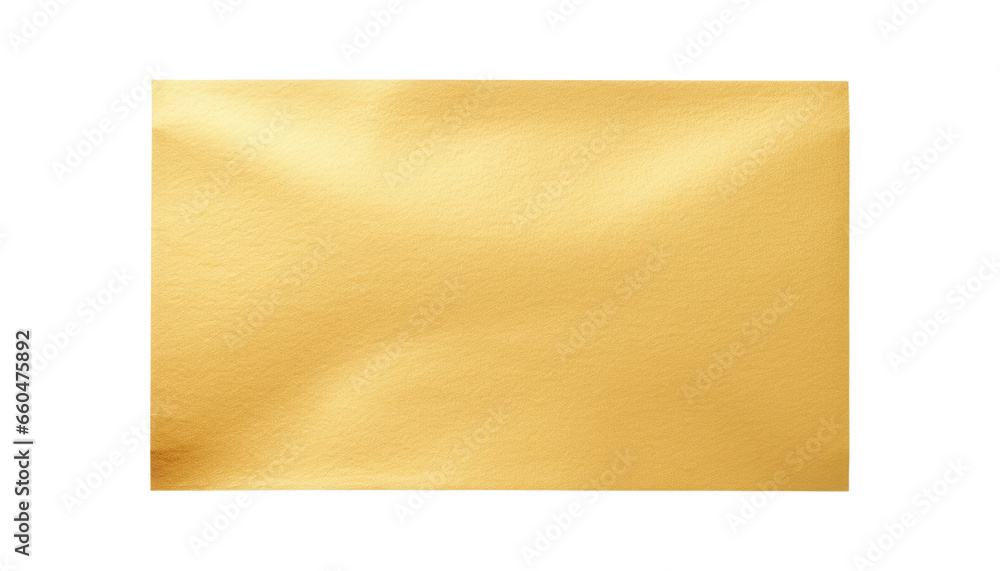 gold paper isolated on transparent background cutout gold paper isolated on transparent background cutout
