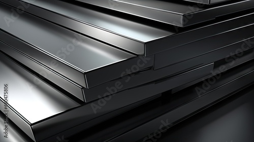 Stack of stainless flat bar