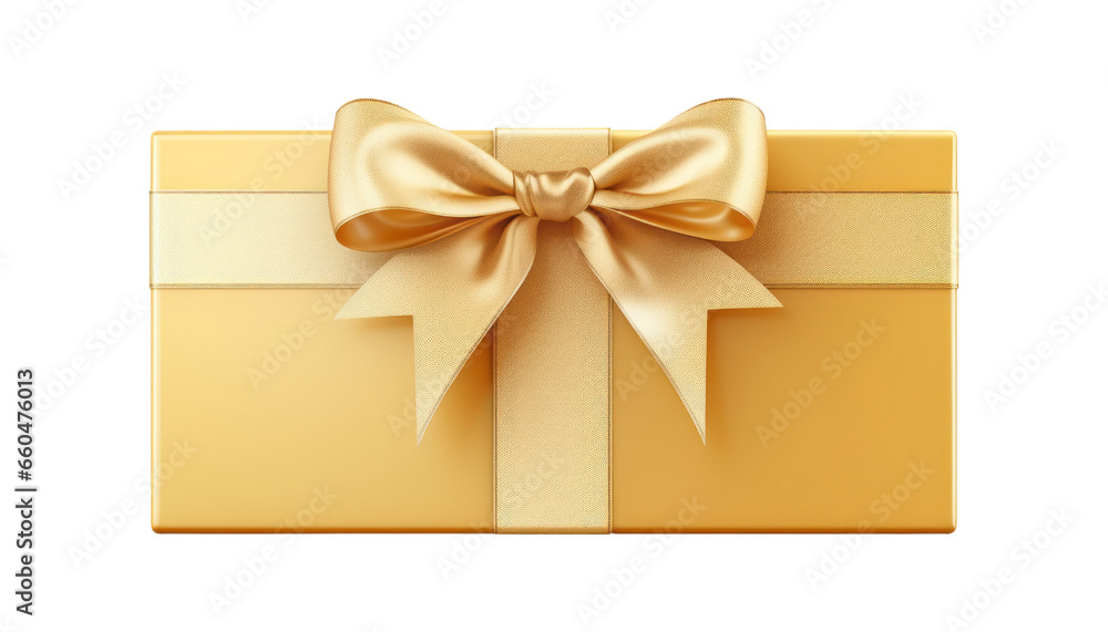 golden gift box isolated on transparent background cutout golden gift box isolated on transparent background cutout