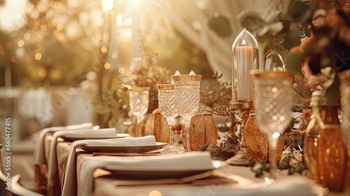Outdoor wedding celebration...