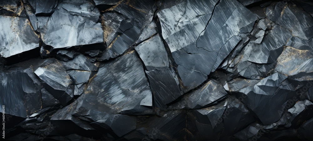 Silver texture from Silver ore rock. Silver ore background. Expensive metal. Horizontal format for banners texture. AI generated. Silver texture from Silver ore rock. Silver ore background. Expensive metal. Horizontal format for banners texture. AI generated.
