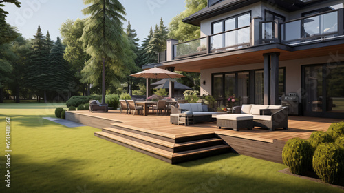 3d rendering of luxury house
