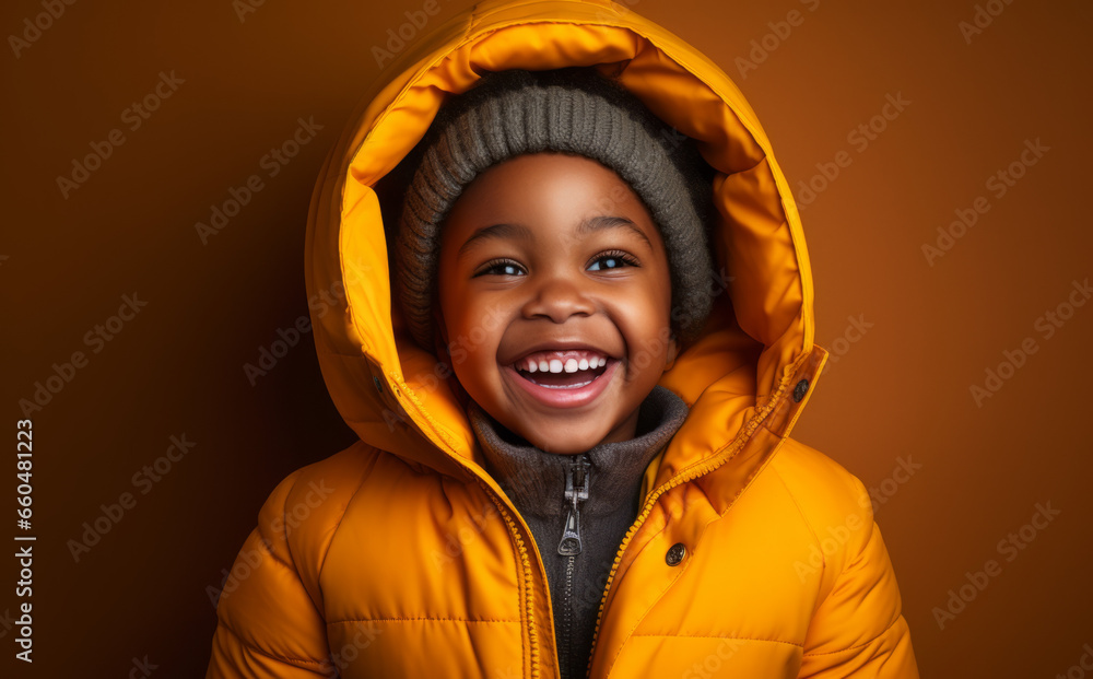 Cute boy child is happy and excited, opening eyes and mouth, Bright solid yellow color background Cute boy child is happy and excited, opening eyes and mouth, Bright solid yellow color background