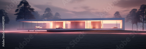 3D rendering of modern architecture