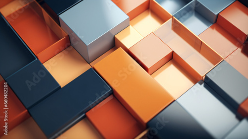Abstract surface and colored square texture