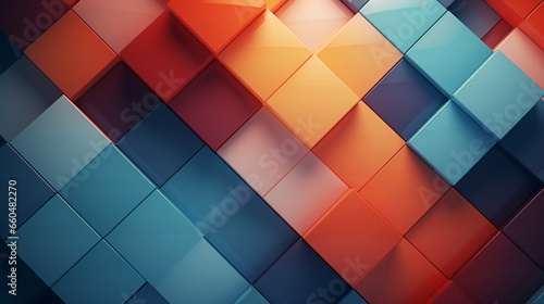 Abstract surface and colored square texture